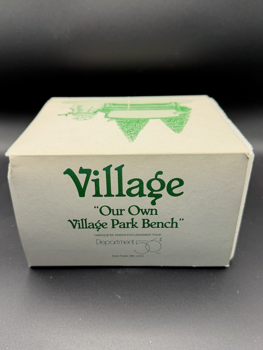 Our Own Village Park Bench - See Description