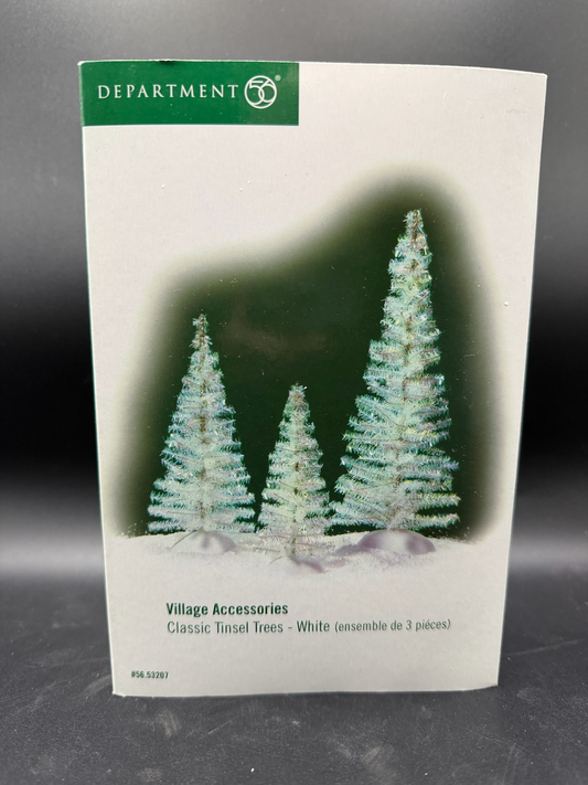 Classic Tinsel Trees - White