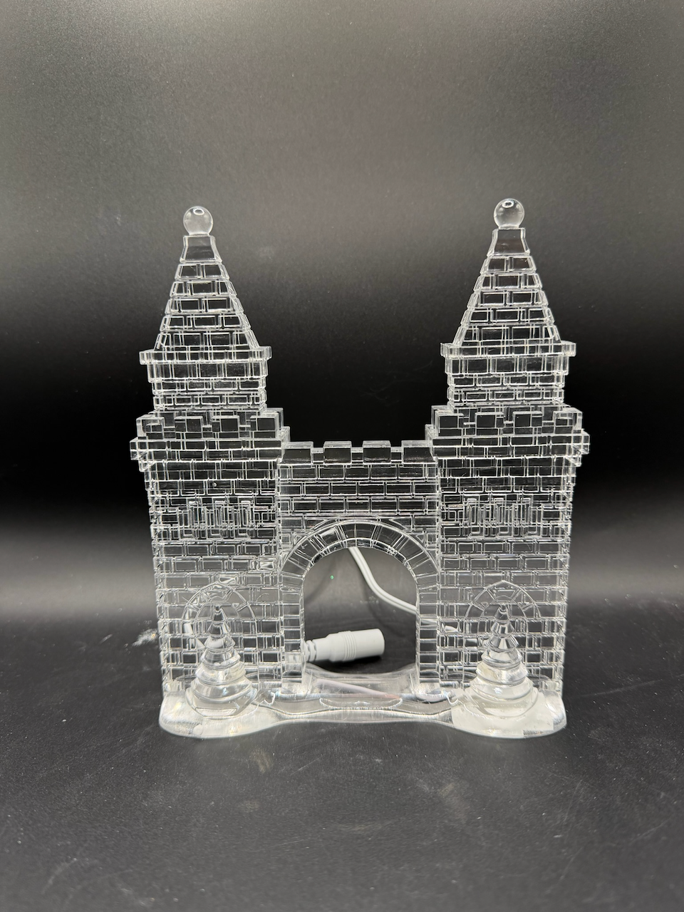 Lit Ice Castle Gate