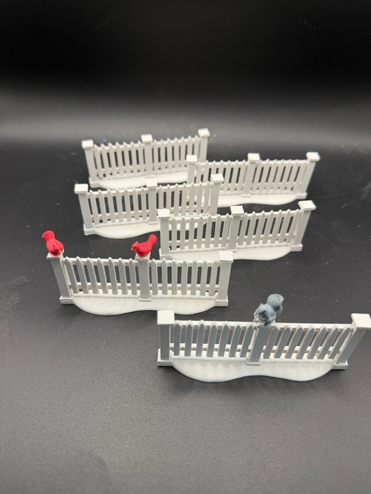 White Picket Fence Extensions Set Of 6