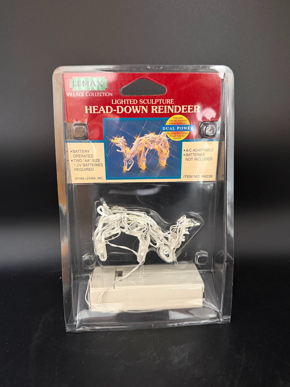 Lighted Sculpture Head-Down Reindeer