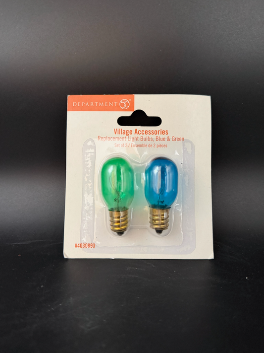Replacement Light Bulbs blue & Green