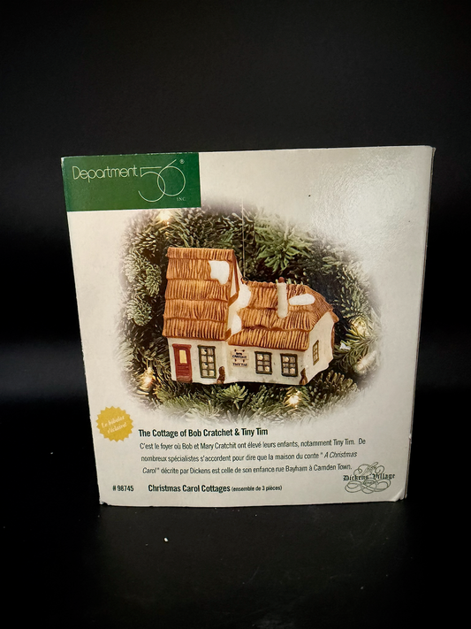 The Cottage Of Bob Cratchet And Tiny Tim- Ornament