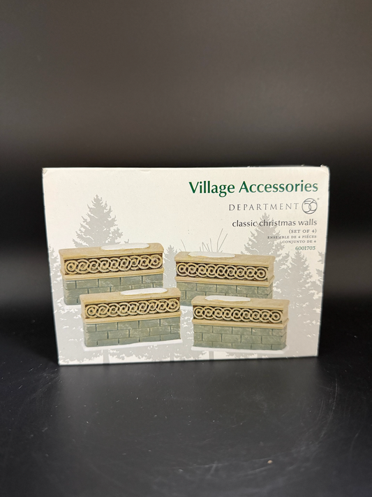 Classic Christmas Walls (set Of 4)