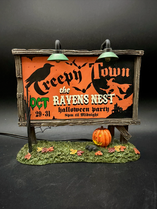 Creepy Town Lit Billboard
