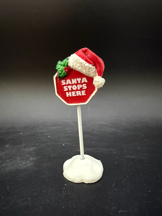 Santa Stops Here Sign