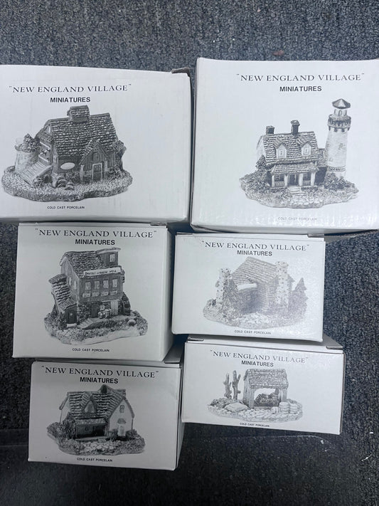 New England Village Miniatures (Set of 6)