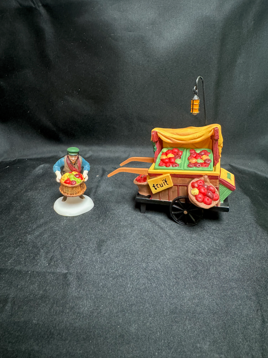 Chelsea Market Fruit Monger And Cart