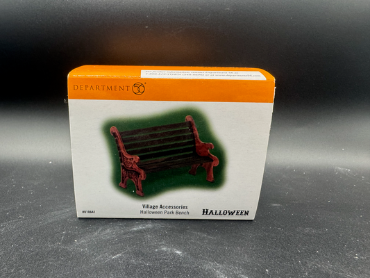 Halloween park Bench