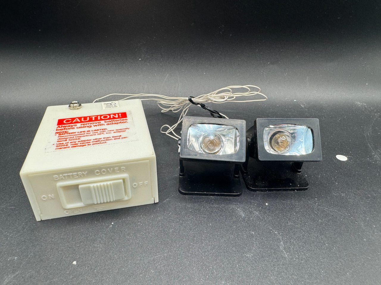 Village Spotlight Set Of 2 With 2 Replacement Bulbs (BLACK)