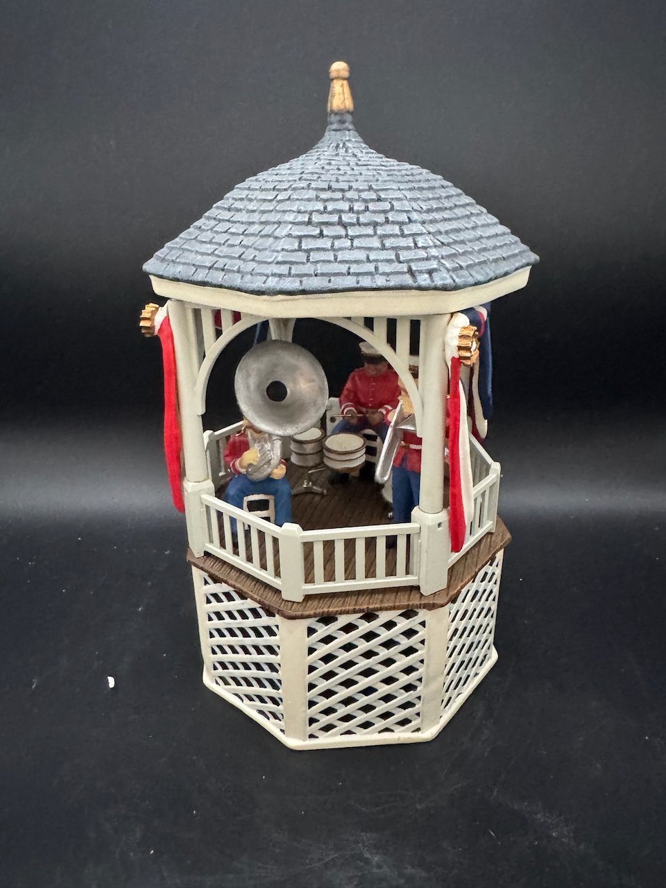 Stars And Stripes Forever Gazebo Music Box - Read Description