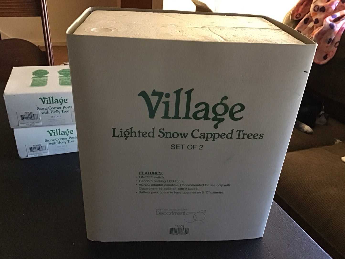 Lighted Snow Capped Trees