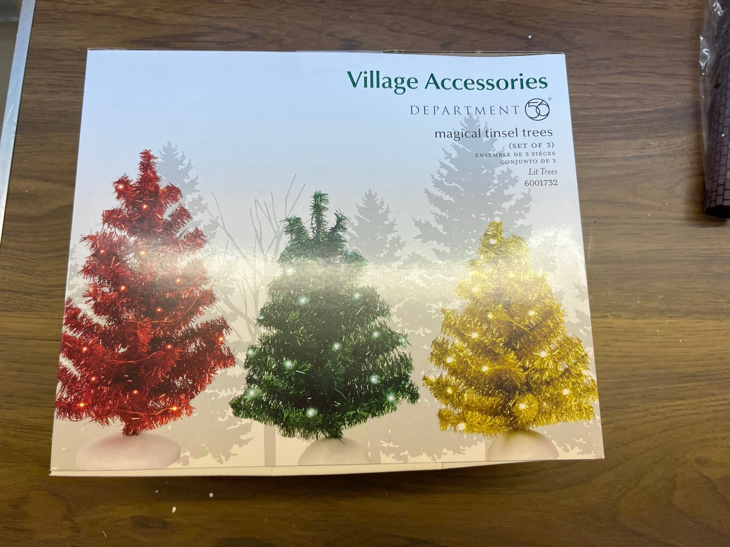 Magical Tinsel Trees (set Of 3)