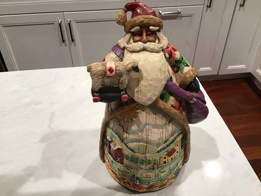 O’er The Fields We Go. Santa/farm Scene