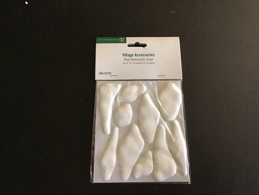 Real Removable snow Set Of 10