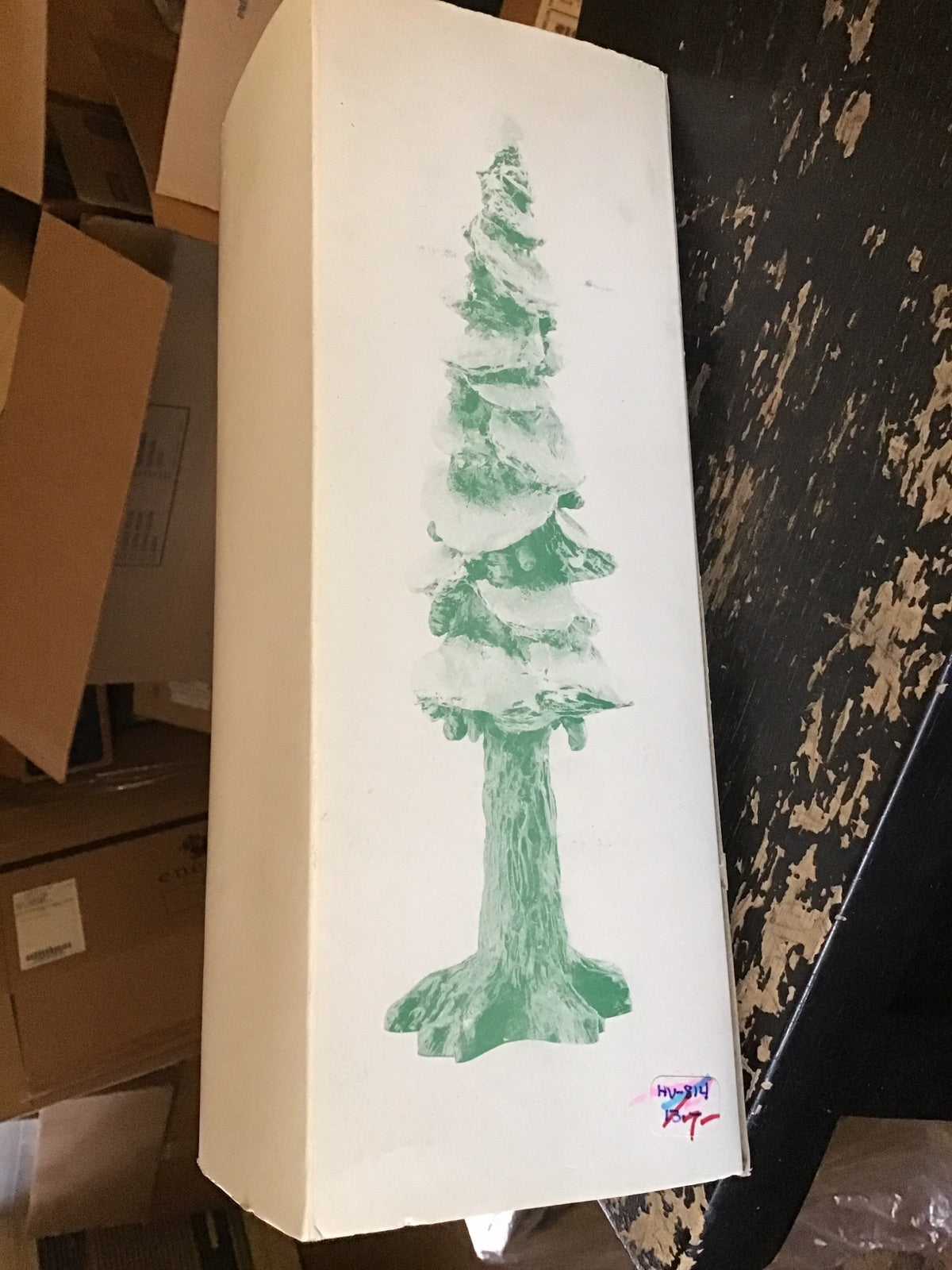 Village Pole Pine Tree 10.5”