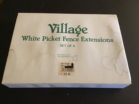 White Picket Fence Extensions Set Of 6