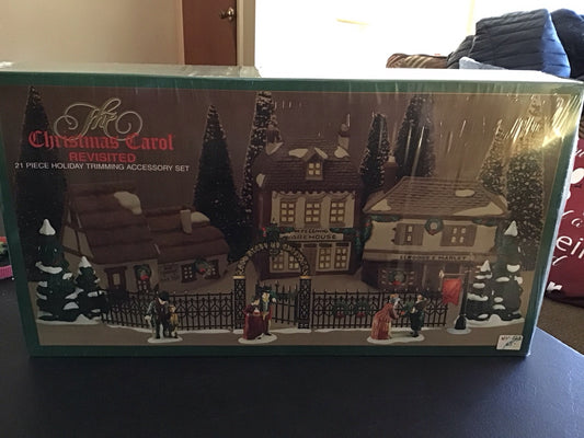 the Christmas Carol Revisited 21 Piece Holiday Trimming Accessory Set